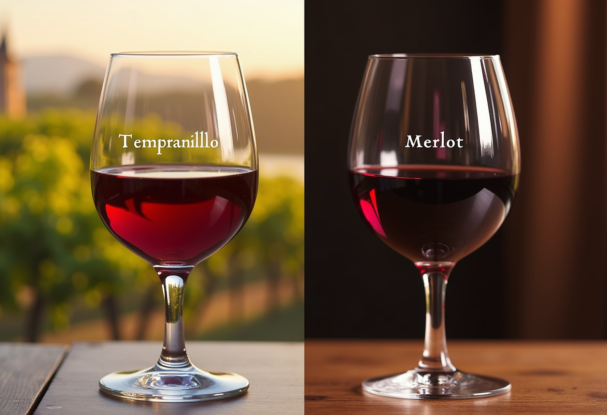 Was ist der Unterschied zwischen Tempranillo und Merlot?